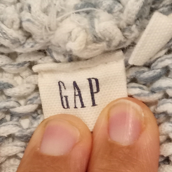 EUC GAP Oversized Open Front Short Sleeve Long Knit  Cardigan in Blue Stream XL - Picture 5 of 9